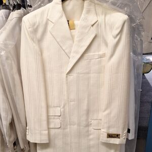 Falcone Boys's Cream Suit 3 Piece